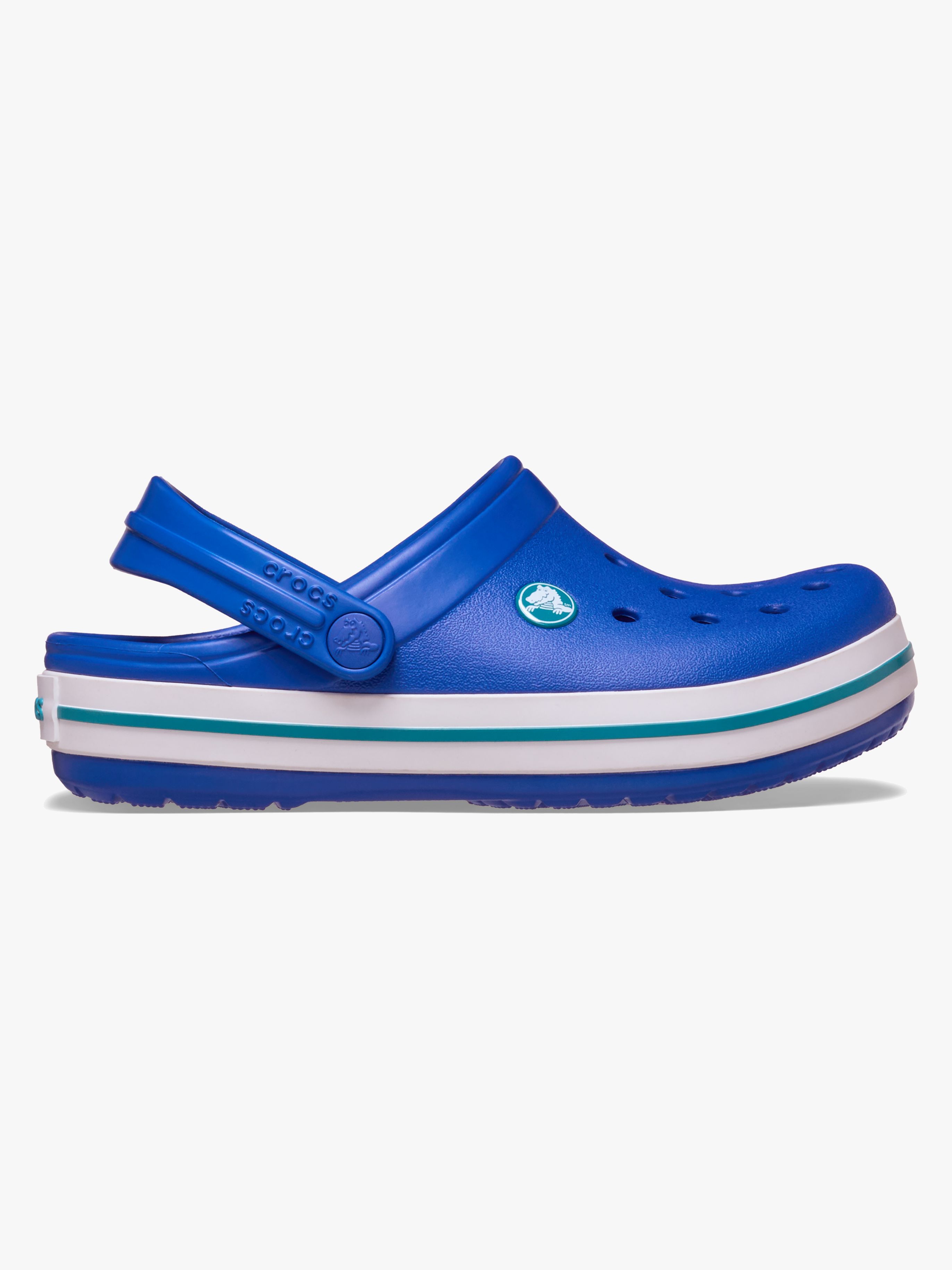 Crocs Crocband Tofflor, Blue Bolt/Turbo Teal, 28-29