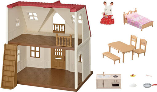 Sylvanian Families Dockhus Red Roof Cosy Cottage