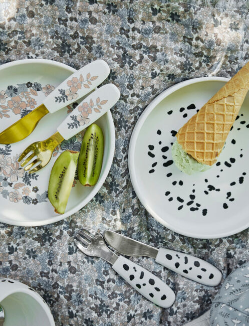 Elodie Tallrik Set Silikon, Blue Garden