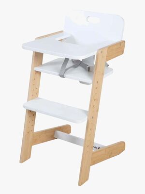 Roba Nature Up Matstol, White/Bamboo