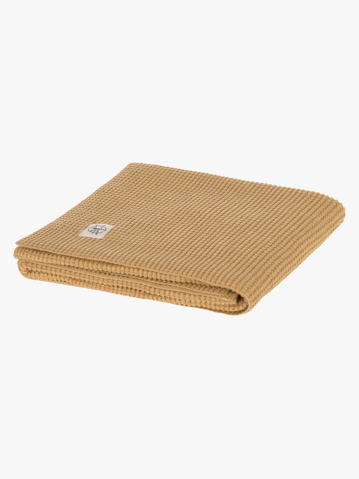 Lässig Stickad Filt 80x100, Nubs Camel