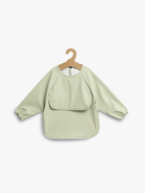 Beemoo CARE Bib  Långärmad Haklapp, Soft Green