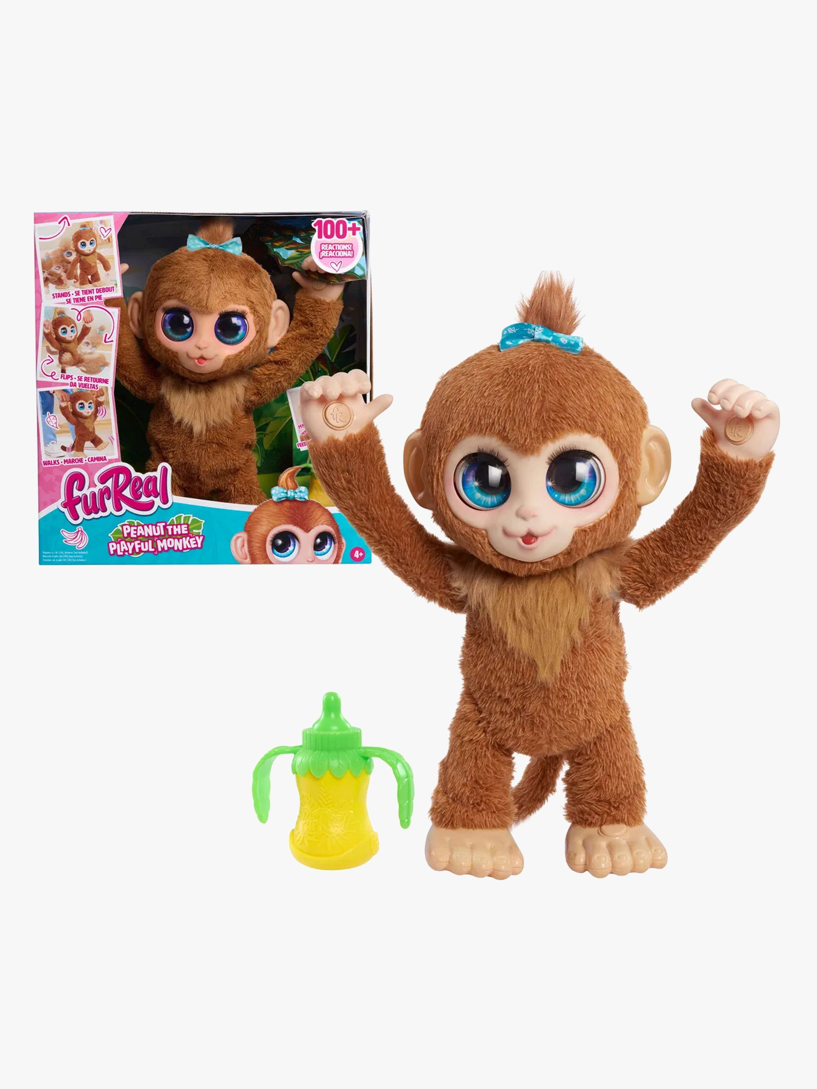 FurReal Peanut The Playful Monkey Interaktiv Apa 38 cm