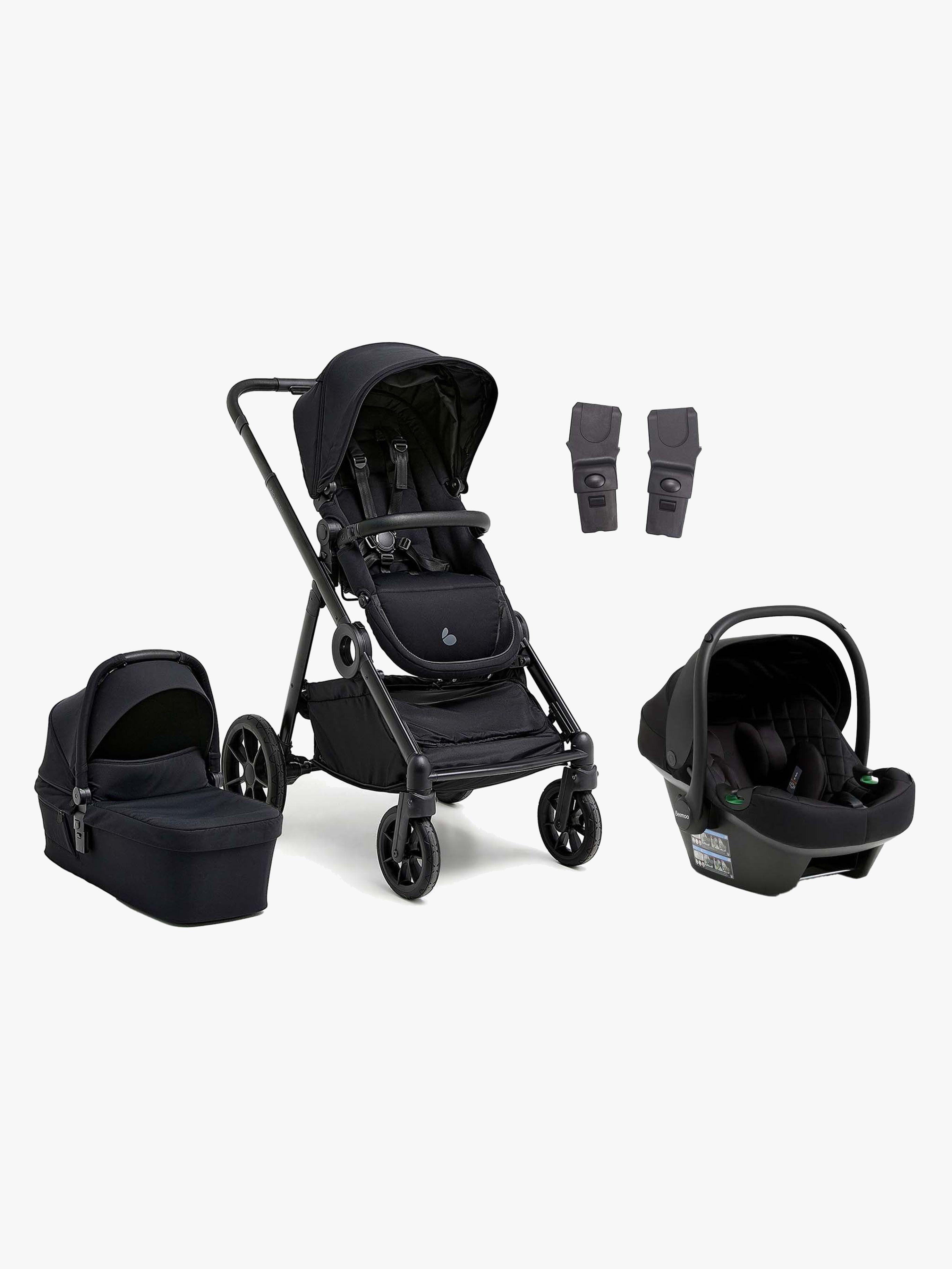 Beemoo Pro Multi 2 Duovagn Inkl. Route i-Size Babyskydd Coffee Black/Black Stone
