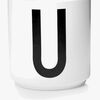 Design Letters Mugg Porslin U, Vit