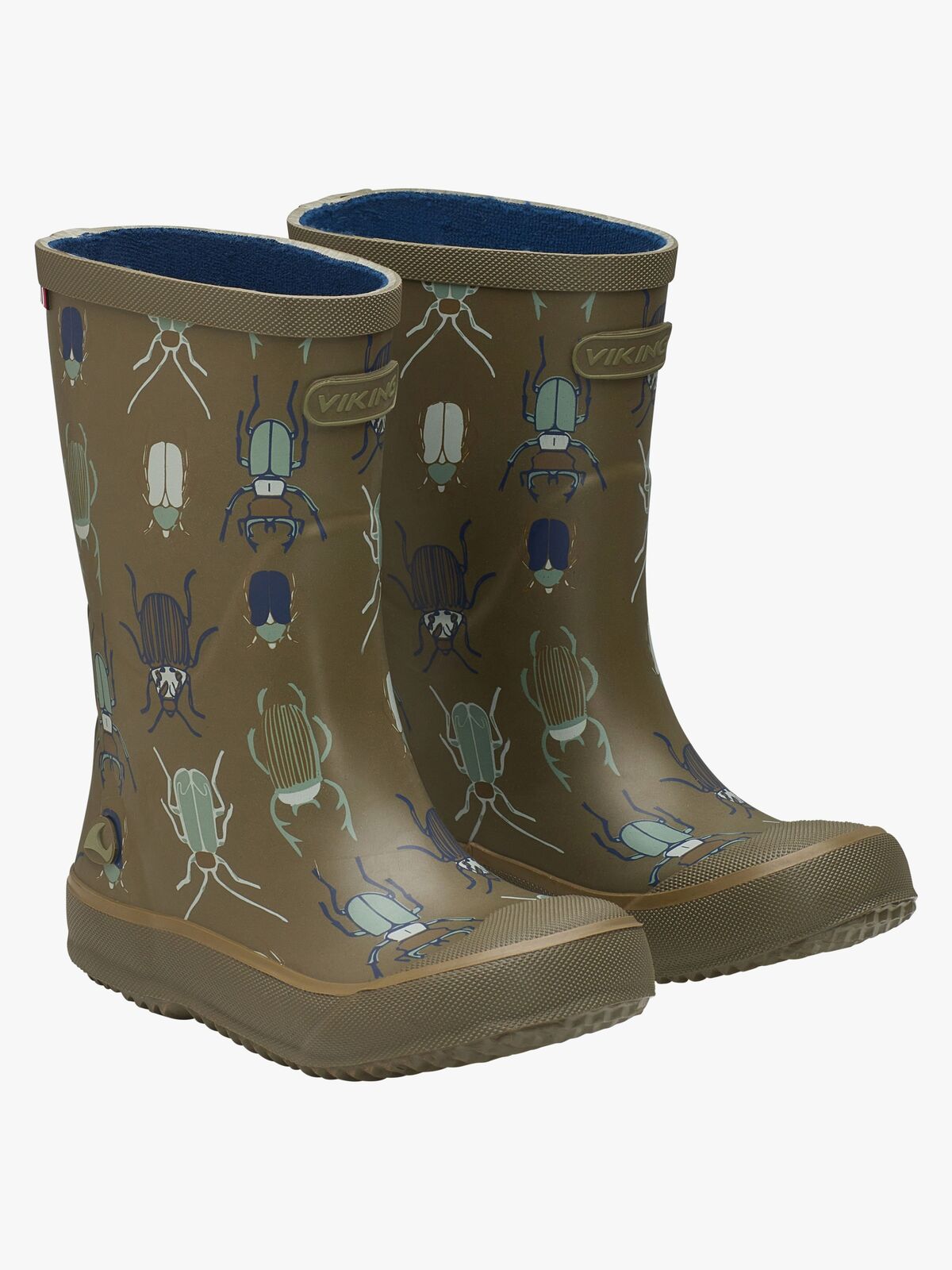 Viking Indie Print Gummistövlar, Khaki/Linen