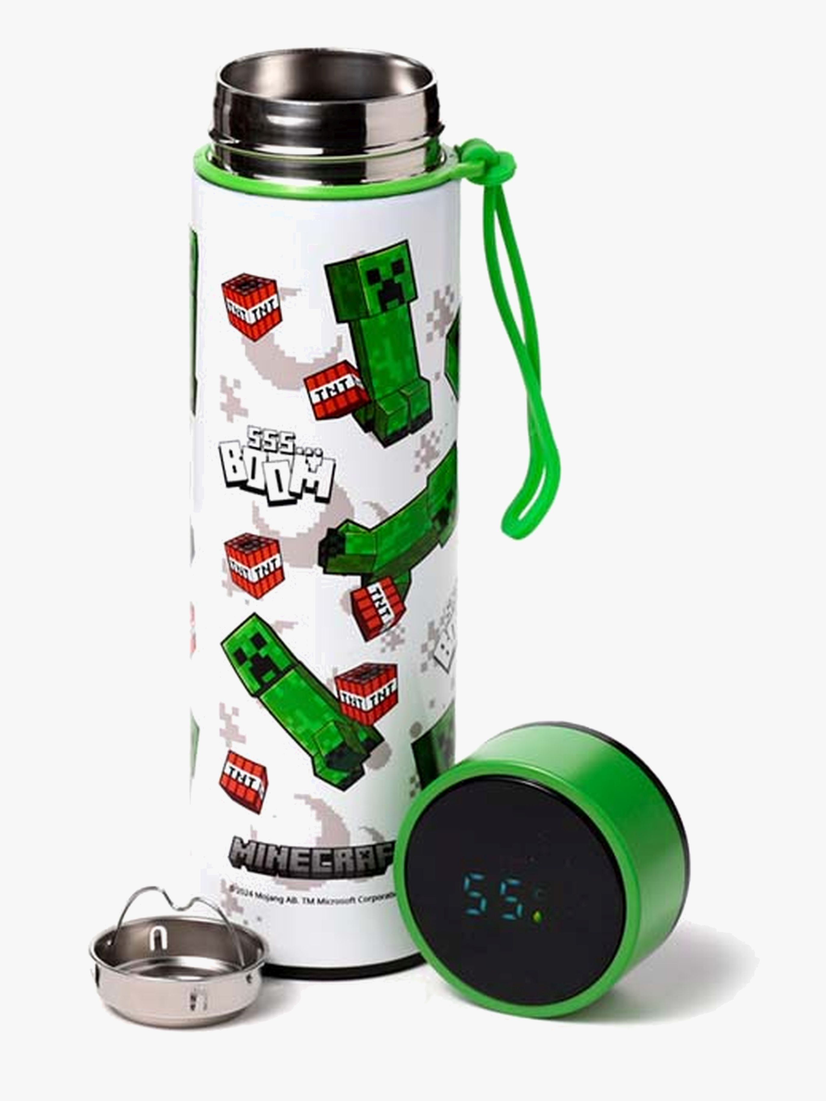 Minecraft Varm &  Kall Digital Termometerflaska 450 ml, SSS…BOOM
