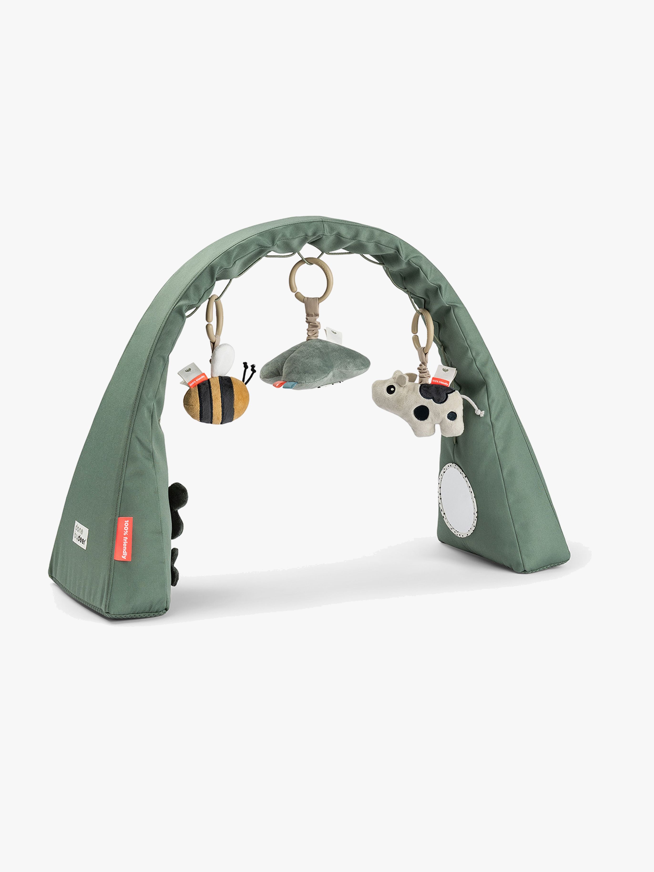 Done By Deer Aktivitetsgym Tiny Farm – Justerbar babygym för utveckling
