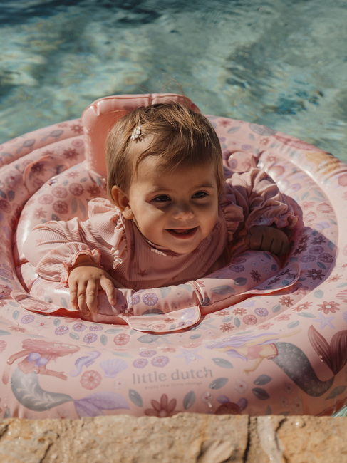 Little Dutch Dreamy Mermaid Baby Badring, Pink