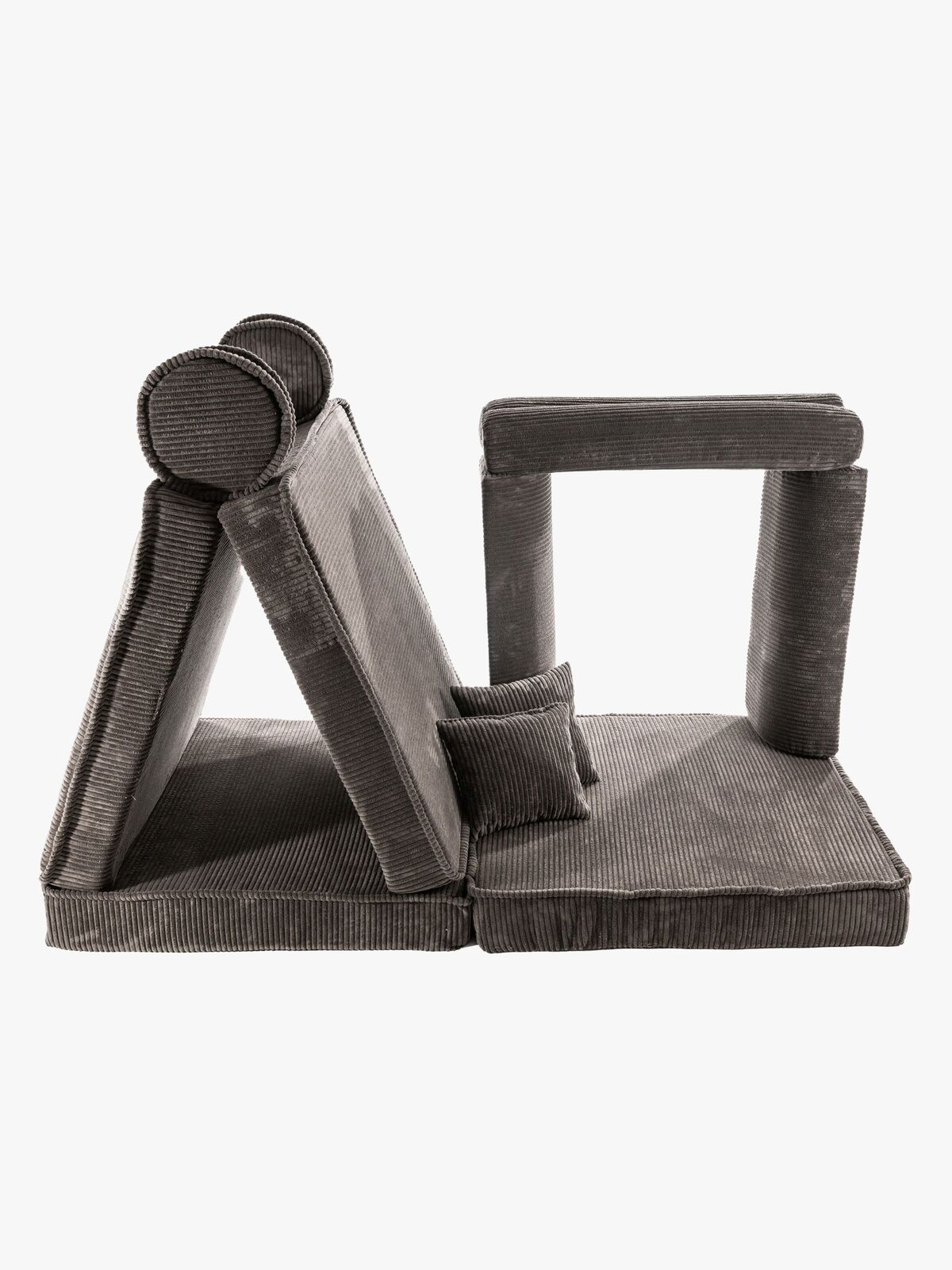 Meowbaby Play Premium Byggbar Soffa Manchester 80x50, Brun