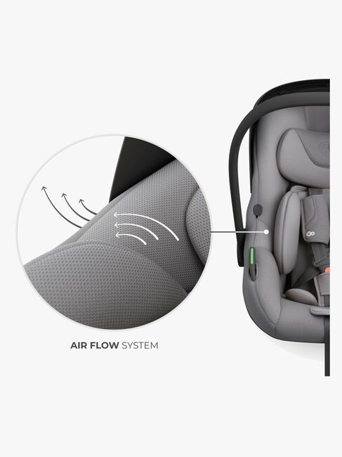 Kinderkraft I-LITE Babyskydd inkl. ENDURA SAFE FX Bas, Grey