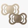 BIBS Supreme Napp 2-pack Latex Stl 1 Symmetrisk, Vanilla/Dark Oak