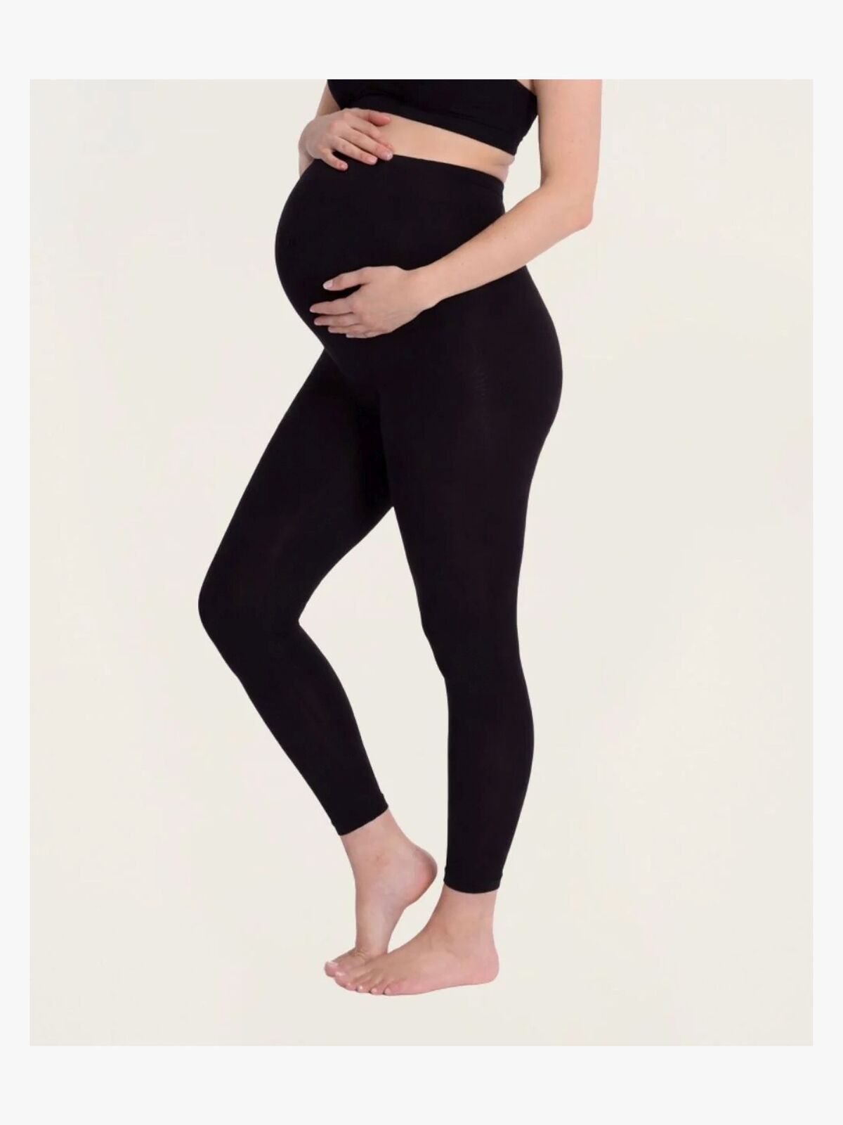 Cache Coeur CURVE SEAMLESS Gravidleggings, Black