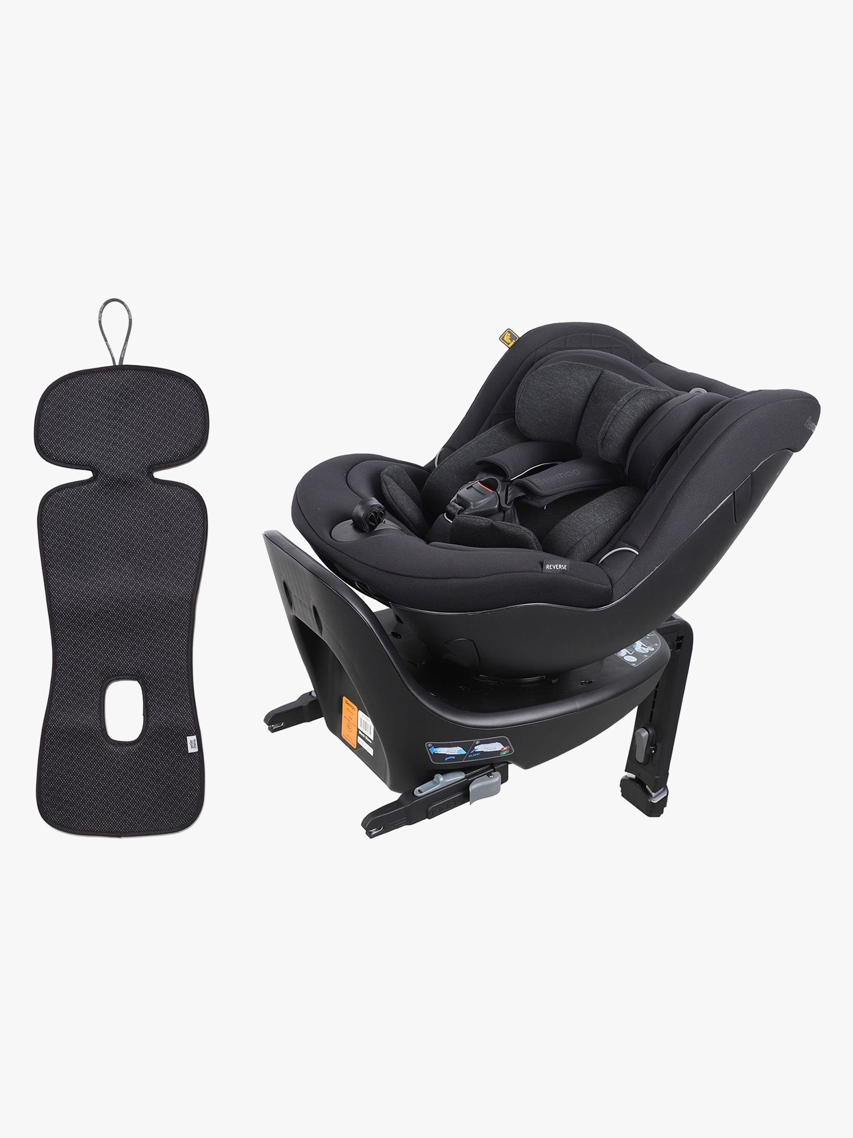Beemoo Reverse i-Size 360° – bakåtvänd bilstol med ventilationsdyna, 40–105 cm