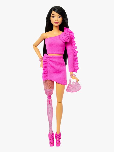 Barbie Deluxe Style Docka Svart Hår & Benprotes