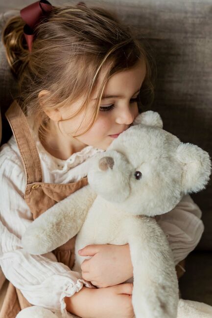 Teddykompaniet Gosedjur Sven 45 cm, Creme
