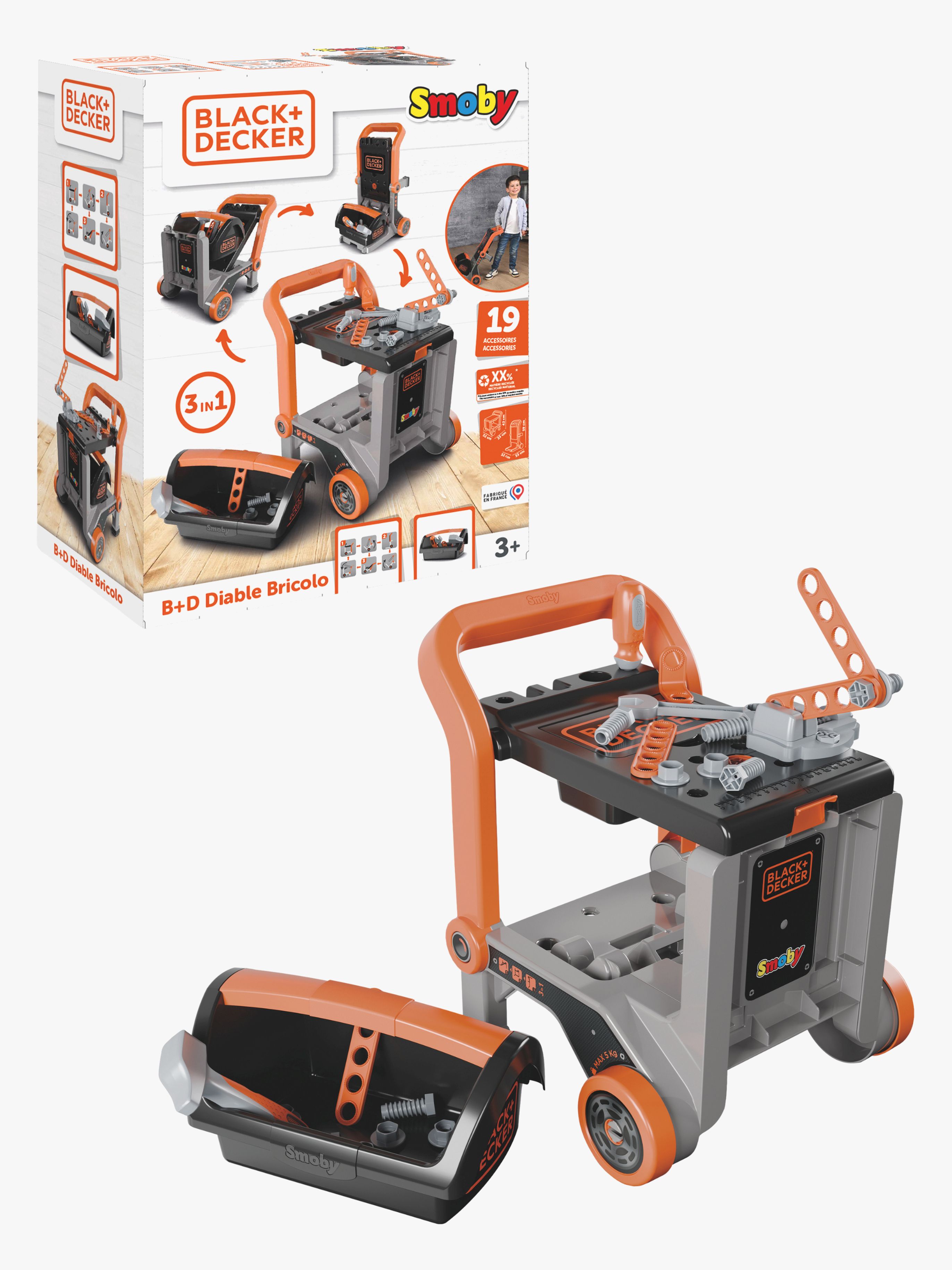 Smoby Black &  Decker Bricolo Verktygsvagn