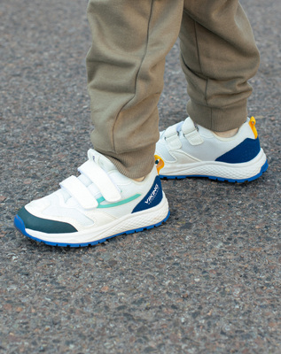 Viking Century 2V WP Sneaker, Eggshell/Blue