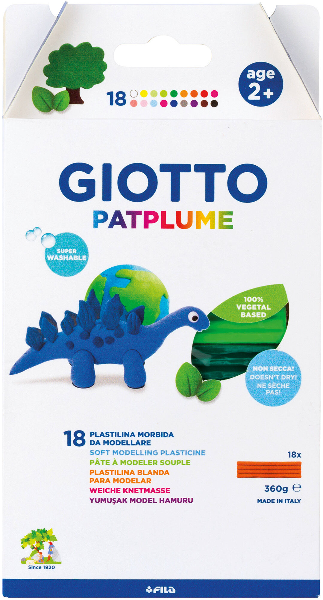 Giotto Patplume Lekleror 18-pack Flerfärgad