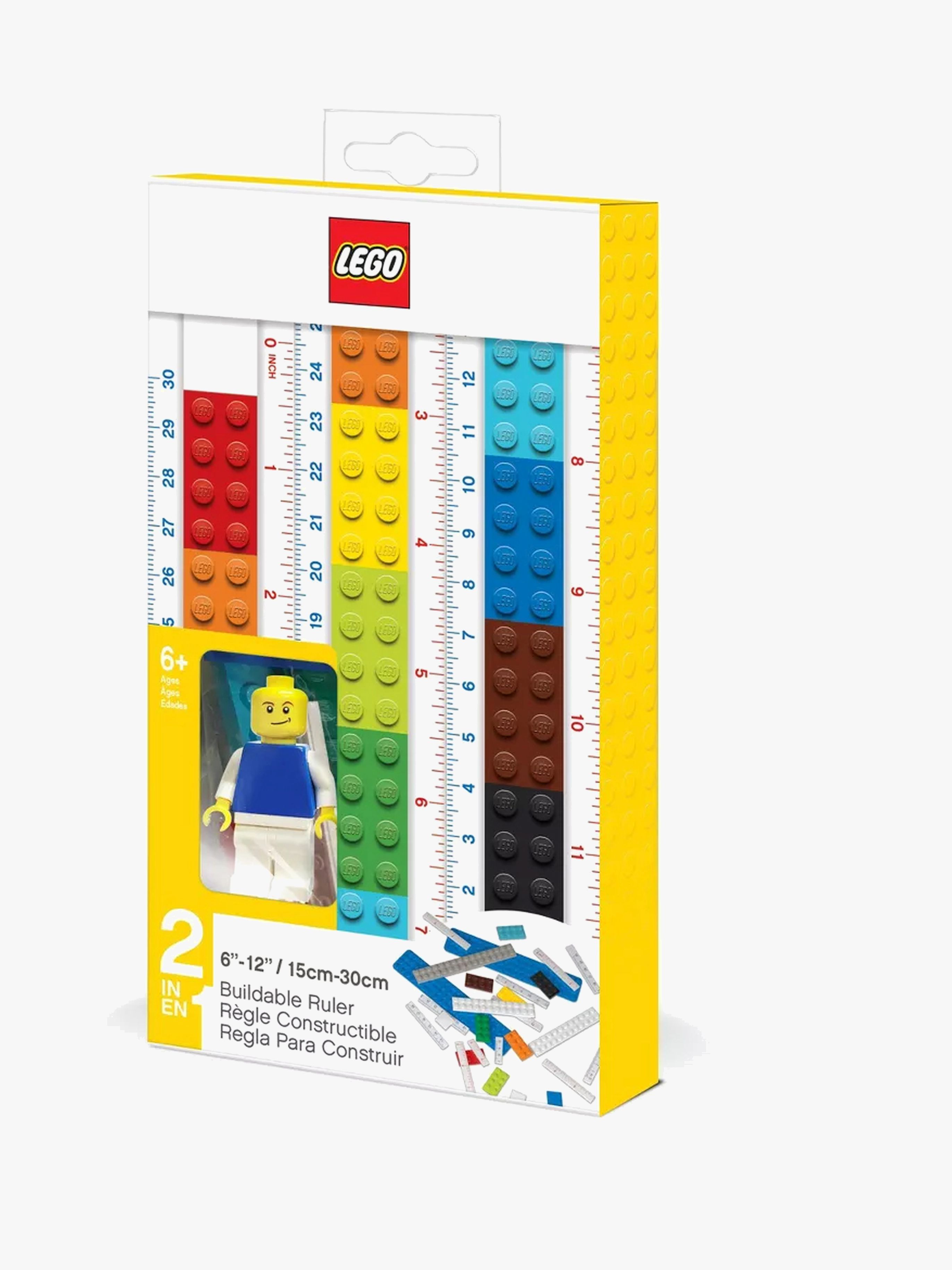 LEGO Byggbar Linjal med Figur