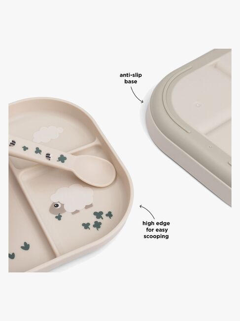 Done By Deer Tiny Farm Foodie Tallrik Delad, Sand