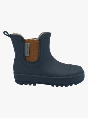 Mikk-Line Gefütterte Gummistiefel Wollmix, Blue Nights