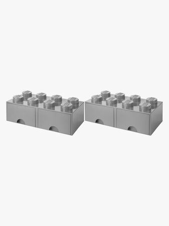 LEGO förvaring Paket Stor 2p, Grå