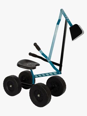 Small Foot Grävmaskin med Hjul, Blå