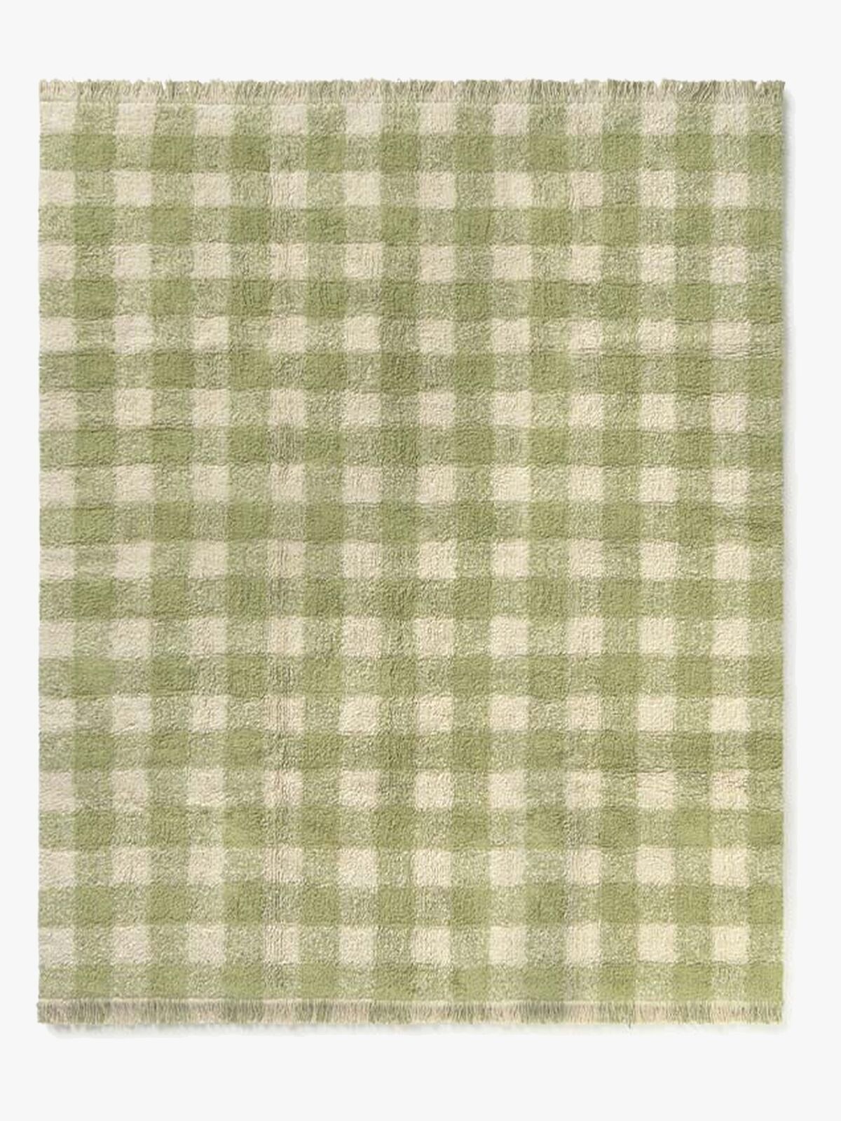LorenaCanals Tvättbar Vichy Matta 90x120 cm, Matcha