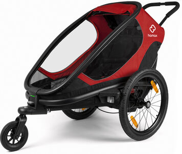 Hamax Outback ONE Cykelvagn, Red/Black