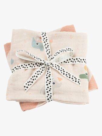 Done By Deer Celebration Muslinfilt 2-Pack, Powder