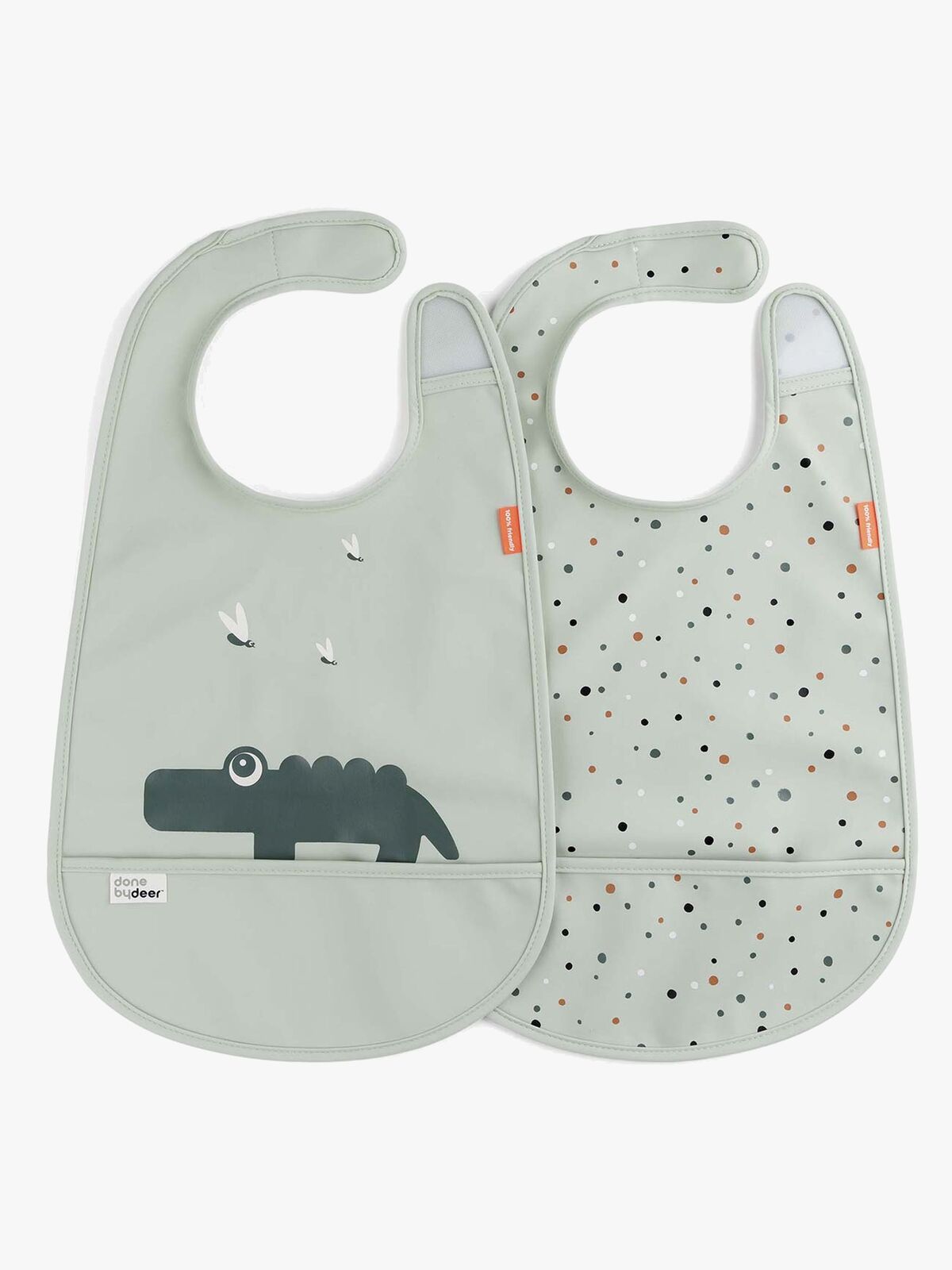 Done By Deer Haklapp Croco 2-pack, Green