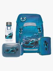 Beckmann Ryggsäck 22L inkl. Pennfodral, Flaska & Matlåda, Racing