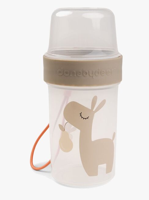 Done By Deer Lalee To Go Two-Way Snacksbehållare, Sand