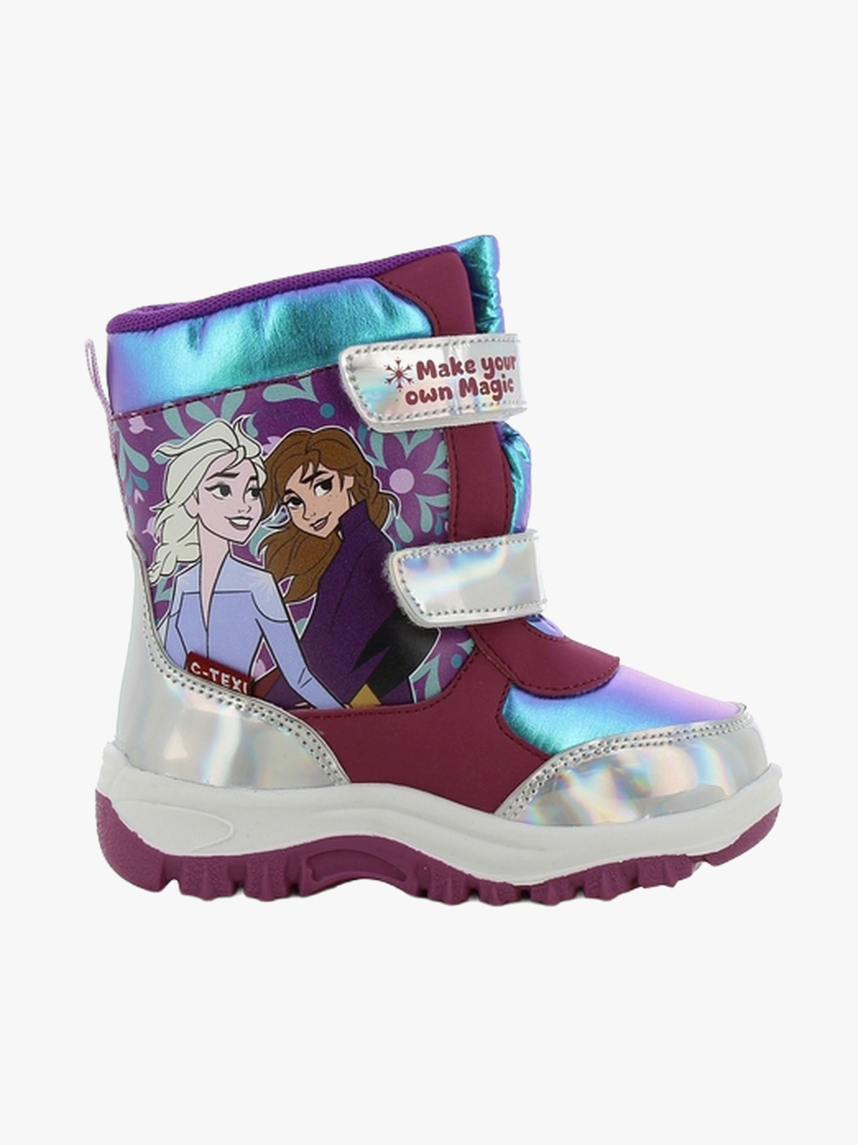 Disney Frozen Vinterkängor, Silver/Dark Purple, 25