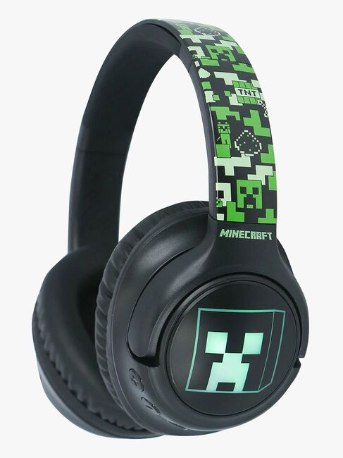 Minecraft Hörlurar Trådlösa med LED Sharing AUX