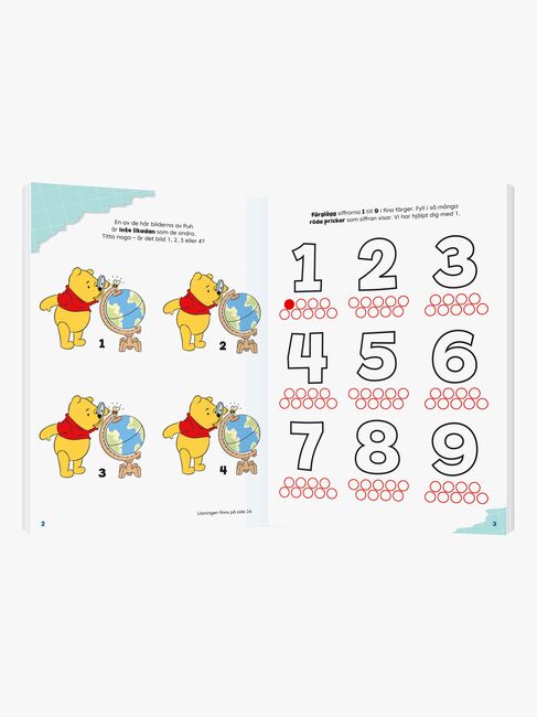 Egmont Kärnan Nalle Puh Pysselbok Pyssla Med Siffror