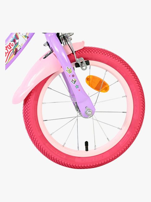 Volare Unicorn Cykel 14 Tum, Lila
