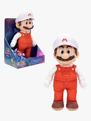 Super Mario Galaxy Movie Gosedjur Fire Mario 35 cm