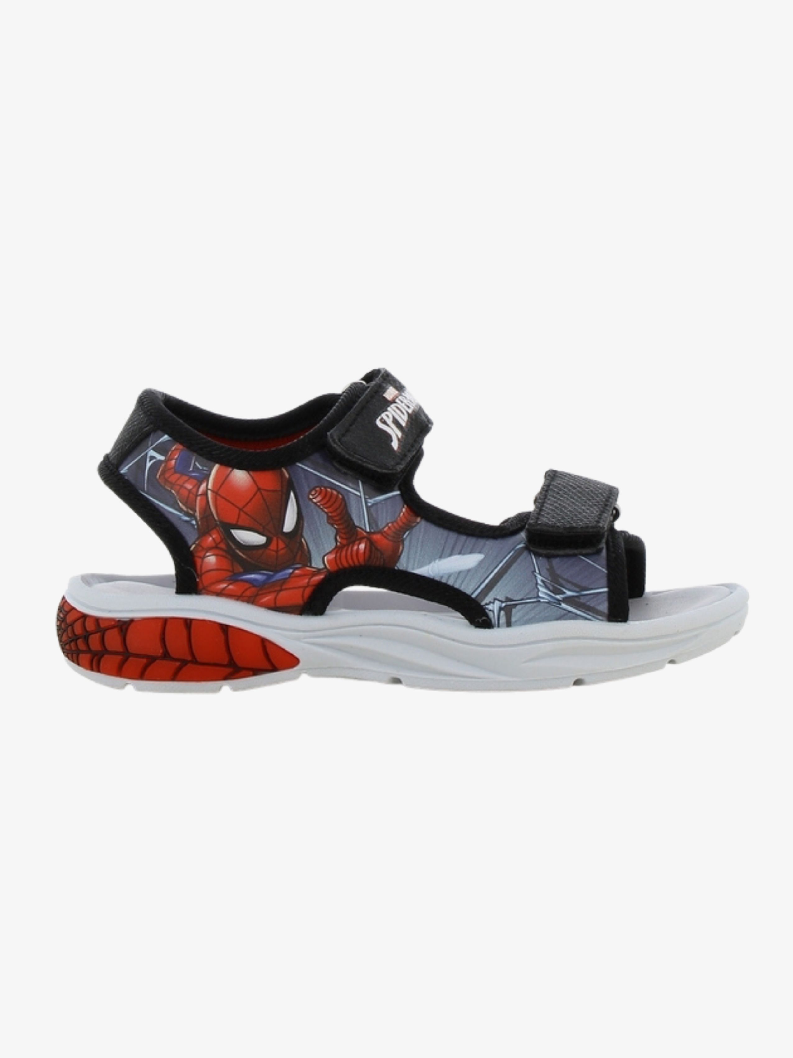 Marvel Spider-Man Blinkande Sandaler, Black/Red, 29