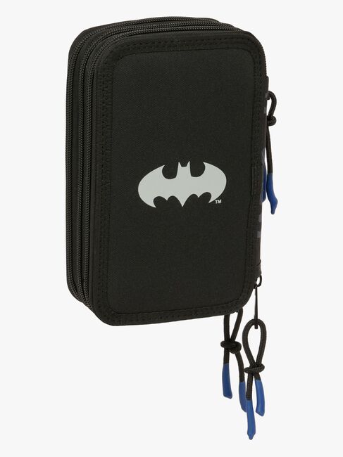 Batman  Fyllt Trippelpennfodral 37 Delar, Svart