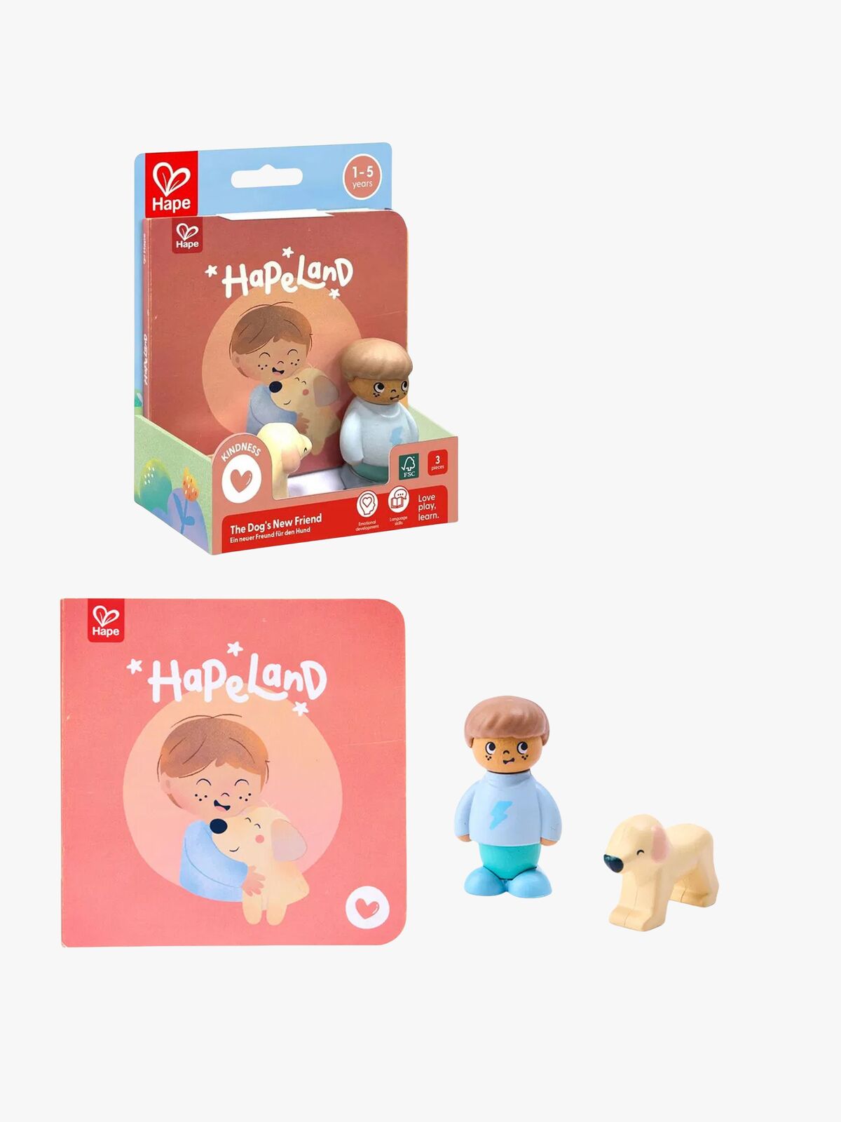 Hape Sagobok med Lekset The Dog's New Friend