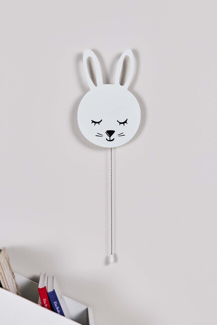 Alice & Fox BIM Vägglampa Kanin, Vit