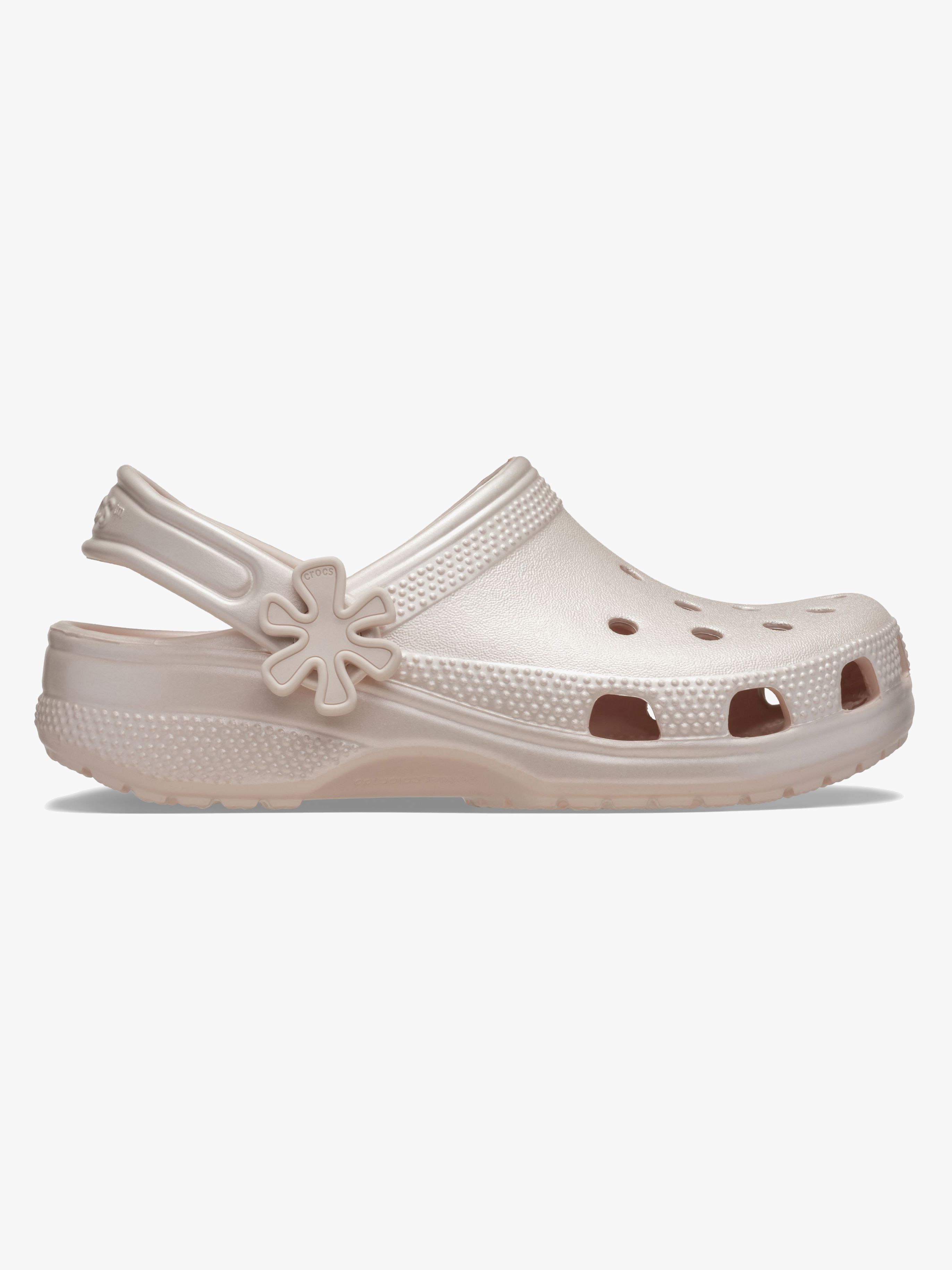 Crocs Classic Pearl Shine Tofflor, Quartz, 20-21