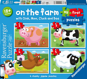Ravensburger My First Puzzles On the Farm Pussel 4-i-1