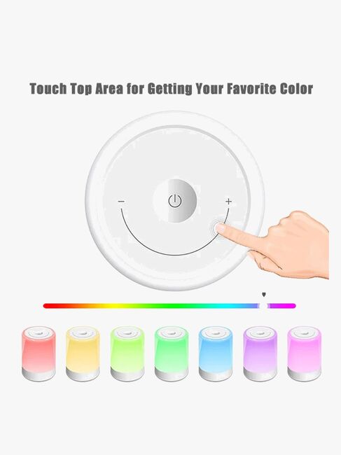 Lippa Colorful Touch Nattlampa, Vit