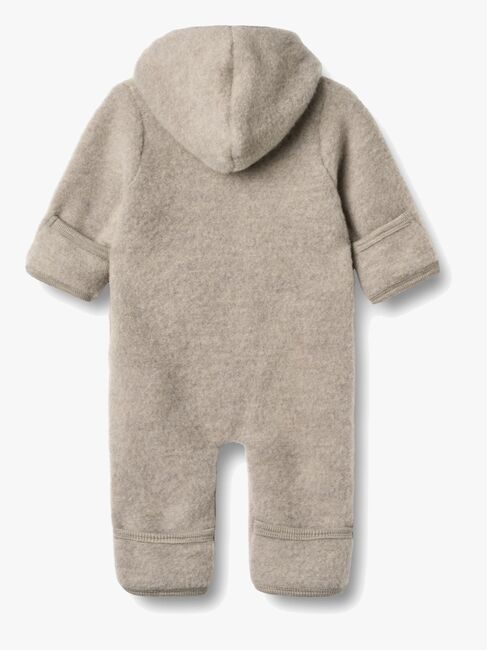 Wheat Ata Overall Merinoull, Khaki Melange