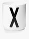 Design Letters Mugg Porslin X, Vit