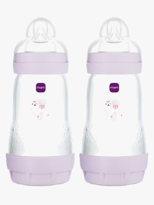 MAM Easy Start Nappflaska Anti-kolik 260 ml 2-Pack, Rosa