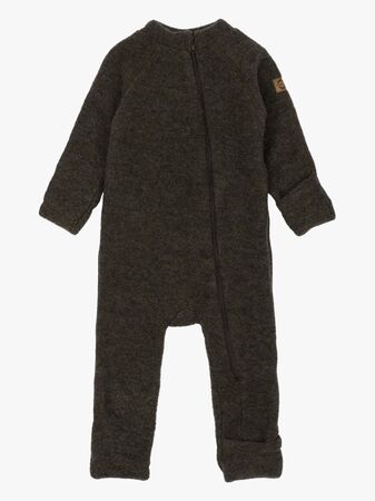 Mikk-Line Ulloverall Merino, Dark Brown Melange